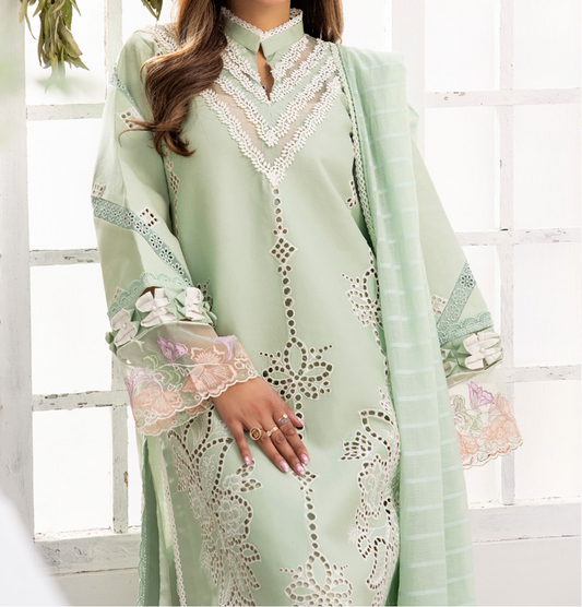 Unstitched 3 PC suit Dilkash Parishay DS-09