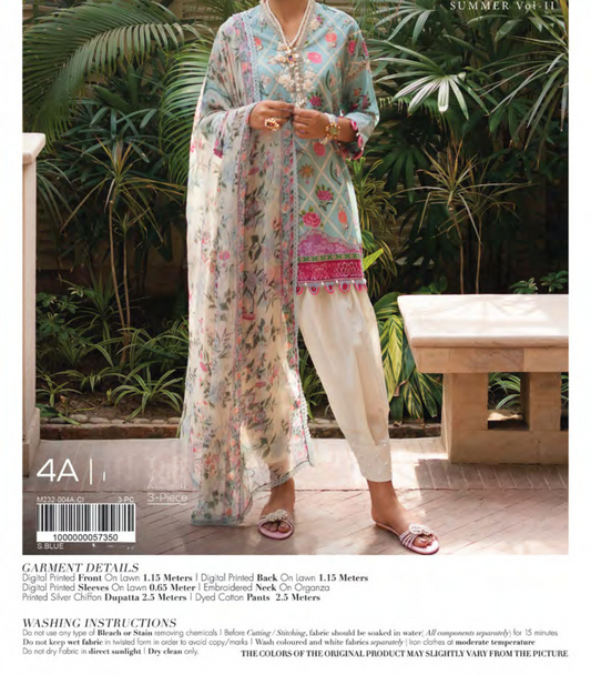 SanaSafinaz Muzlin Lightweight Fabrics, Bold and Floral Prints, Soft, Pastel, and Bright Colors, Signature Embroidery Lawn Embroidered stitched Suit Collection | stitched Pakistani Suits